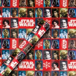 Hallmark 4M Christmas Wrapping Paper - Red Star Wars™ Movies Design -Pod Shop 11544951 3 a68956e0 b399 4ee6 9de4 0606112bd524