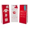 Hallmark Christmas Bottle Gift Bags - Pack Of 3 In 3 Red And White Designs
