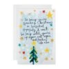 Hallmark Get Well Soon Christmas Card - 'State Of Kind' Special Star Design With Gold Foil
