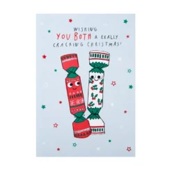 Hallmark Christmas Card For Both Of You - Funny Festive Crackers Design With Red Foil -Pod Shop 25558580 2 scaled