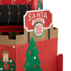 Hallmark Musical Christmas Paper Wonder Card - 3D Pop Up Motion Santa Train Card -Pod Shop 25559226 2 scaled
