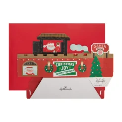 Hallmark Musical Christmas Paper Wonder Card - 3D Pop Up Motion Santa Train Card -Pod Shop 25559226 4 scaled