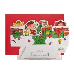 Hallmark Christmas Paper Wonder Card - PEANUTS 3D Pop Up Light And Music Design -Pod Shop 25560184 4
