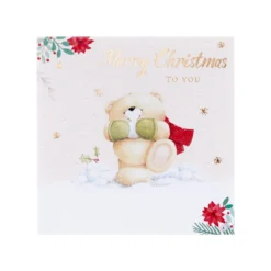 Hallmark Cute Forever Friends Christmas Card - Classic Seasonal Design With Gold Foil Details -Pod Shop 25560579 3 scaled