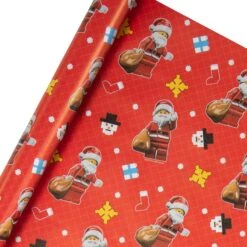 Hallmark 12M Christmas Wrapping Paper Multi-Pack - 3 X 4M Rolls In 1 LEGO® Design -Pod Shop 25562554 1