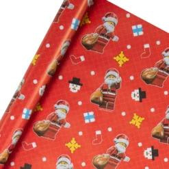 Hallmark 12M Christmas Wrapping Paper Multi-Pack - 3 X 4M Rolls In 1 LEGO® Design -Pod Shop 25562554 1 scaled