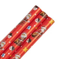 Hallmark 12M Christmas Wrapping Paper Multi-Pack - 3 X 4M Rolls In 1 LEGO® Design