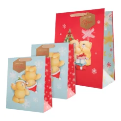 Hallmark Christmas Gift Bag Pack - 3 Bags In 2 Cute Forever FriendsDesigns