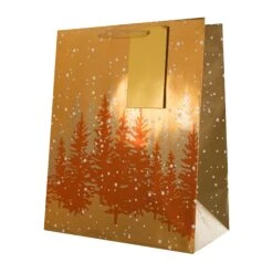 Hallmark Christmas Gift And BottleBag Pack - 4 Bags In 4 Contemporary Metallic Designs -Pod Shop 25562599 2