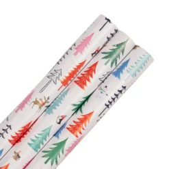Hallmark 9M Christmas Wrapping Paper Multi-Pack - 3 X 3M Rolls In 1 Contemporary Festive Design