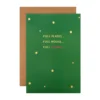 Hallmark General Christmas Card - Contemporary Full Hearts Worded Design With Gold Foil