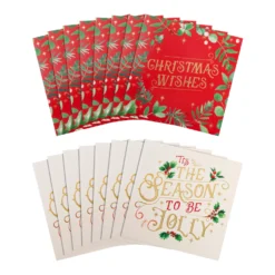Hallmark Charity Christmas Card - Pack Of 16 In 2 Festive Designs -Pod Shop 25572290 1 scaled