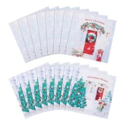 Hallmark Charity Christmas Cards - Pack Of 16 In 2 Festive Scene Designs -Pod Shop 25572291 1