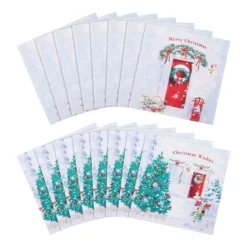 Hallmark Charity Christmas Cards - Pack Of 16 In 2 Festive Scene Designs -Pod Shop 25572291 1 scaled