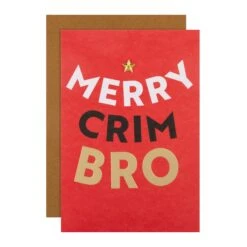 Hallmark Christmas Card For Brother - Contemporary Text Based Design