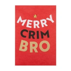 Hallmark Christmas Card For Brother - Contemporary Text Based Design -Pod Shop 25572386 3