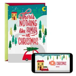 Hallmark Video Greetings Christmas Card For Family - 'Nothing Like Family' Design