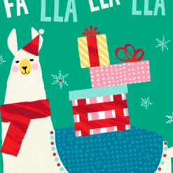 Hallmark Video Greetings General Christmas Card - 'Fa Lla Lla Llama' Design -Pod Shop 25572835 2 scaled
