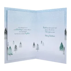 Hallmark Medium Luxury Boxed Christmas Card For Girlfriend - Classic Winter Scene With Tree Design -Pod Shop 25575216 3 scaled