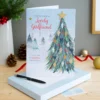 Hallmark Medium Luxury Boxed Christmas Card For Girlfriend - Classic Winter Scene With Tree Design