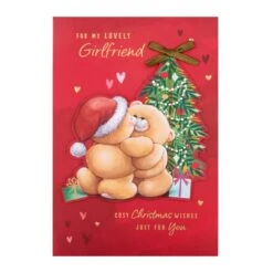Hallmark Medium Luxury Boxed Christmas Card For Girlfriend - Cute Forever Friends With Hearts Design -Pod Shop 25575217 4