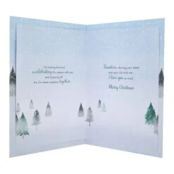 Hallmark Medium Luxury Boxed Christmas Card For Boyfriend - Classic Winter Scene With Tree Design 10 Hallmark Medium Luxury Boxed Christmas Card For Boyfriend - Classic Winter Scene With Tree Design -Pod Shop 25575218 3