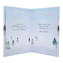 Hallmark Medium Luxury Boxed Christmas Card For Boyfriend - Classic Winter Scene With Tree Design -Pod Shop 25575218 3 scaled