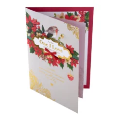 Hallmark Medium Luxury Boxed Christmas Card For One I Love - Traditional Robin And Foliage Design 12 Hallmark Medium Luxury Boxed Christmas Card For One I Love - Traditional Robin And Foliage Design -Pod Shop 25575221 5 scaled