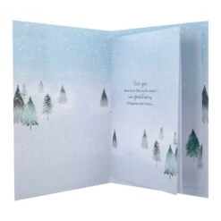 Hallmark Medium Luxury Boxed Christmas Card For One I Love - Classic Winter Scene With Tree Design -Pod Shop 25575222 2