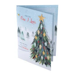 Hallmark Medium Luxury Boxed Christmas Card For One I Love - Classic Winter Scene With Tree Design -Pod Shop 25575222 5 scaled