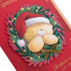 Hallmark Large Luxury Boxed Christmas Card - Cute Forever Friends Wreath And Heart Design 13 Hallmark Large Luxury Boxed Christmas Card - Cute Forever Friends Wreath And Heart Design -Pod Shop 25575225 6 scaled
