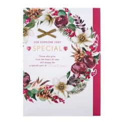 Hallmark Large Luxury Boxed Christmas Card For Someone Special - Traditional Wreath And Verse Design -Pod Shop 25575226 4