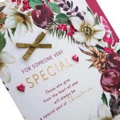 Hallmark Large Luxury Boxed Christmas Card For Someone Special - Traditional Wreath And Verse Design -Pod Shop 25575226 6