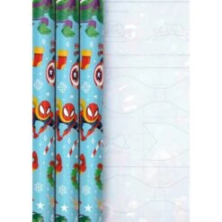 Hallmark 12m Multipack Christmas Wrapping Paper - 3 X 4M Rolls In 1 Blue MARVEL Design -Pod Shop 25584048 1 17987534 6470 46a9 9b54 451ffdd338da
