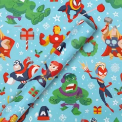 Hallmark 12m Multipack Christmas Wrapping Paper - 3 X 4M Rolls In 1 Blue MARVEL Design -Pod Shop 25584048 4 cb253d6d 6abd 42a2 be1d e32101ea15b9 scaled
