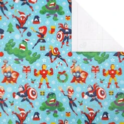 Hallmark 12m Multipack Christmas Wrapping Paper - 3 X 4M Rolls In 1 Blue MARVEL Design -Pod Shop 25584048 5 4402f0f3 3f0a 4e6e a049 7fbdea45a43e