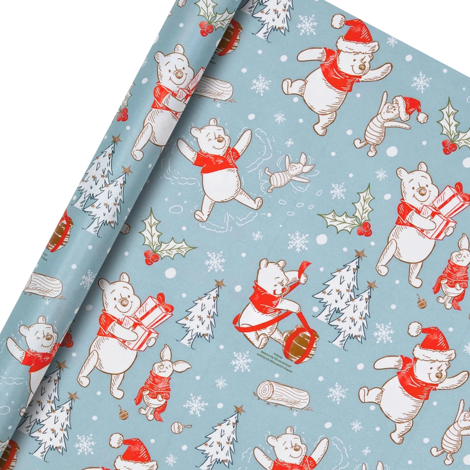 Hallmark 12m Multipack Christmas Wrapping Paper - 3 X 4M Rolls In 1 Blue Disney Winnie The Pooh Design 4 Hallmark 12m Multipack Christmas Wrapping Paper - 3 X 4M Rolls In 1 Blue Disney Winnie The Pooh Design - Image 4