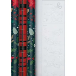 Hallmark 9m Multipack Christmas Wrapping Paper - 3 X 3MRolls In 2 Festive Designs -Pod Shop 25584050 1 30e570b9 8003 46ab 9b7a 20671d415522 scaled