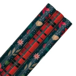 Hallmark 9m Multipack Christmas Wrapping Paper - 3 X 3MRolls In 2 Festive Designs