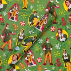 Hallmark 12m Multipack Christmas Wrapping Paper - 3 X 4M Rolls In 1 Green Buddy The Elf Design -Pod Shop 25585230 4 140d25b8 511e 43b2 a60d bf98d45f0a5c scaled