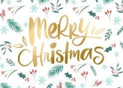 Pod Personalised Merry Winter Festive Christmas Card