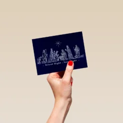 Pod Personalised Silent Night Holy Night Christmas Card -Pod Shop F1129950 hand S