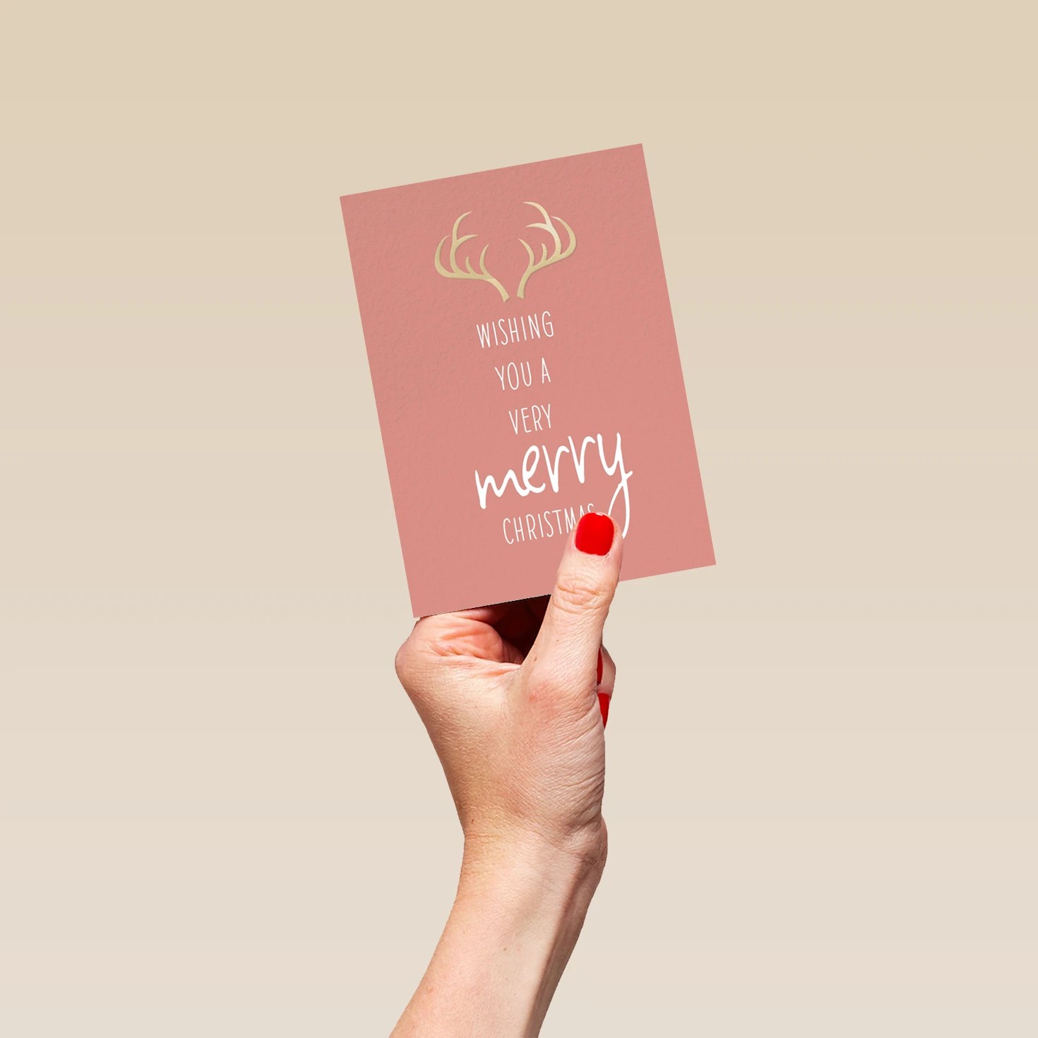 Pod Personalised Wishing A Merry Christmas Reindeer Card 4 Pod Personalised Wishing A Merry Christmas Reindeer Card - Image 4