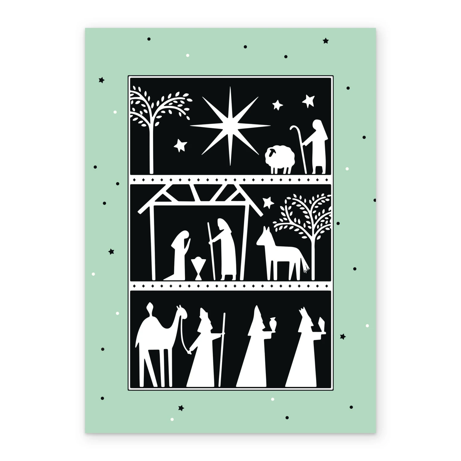 Pod Personalised Stable & Nativity Christmas Card 2 Pod Personalised Stable & Nativity Christmas Card - Image 2