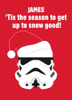 Pod Personalised Kids Star Wars™ Stormtrooper Christmas Card