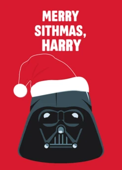 Pod Personalised Kids Star Wars™ Darth Vader Christmas Card