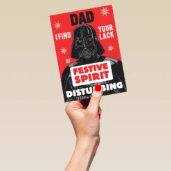 Pod Personalised Funny Star Wars™ Darth Vader Christmas Card For Him 9 Pod Personalised Funny Star Wars™ Darth Vader Christmas Card For Him -Pod Shop F3005523 hand L