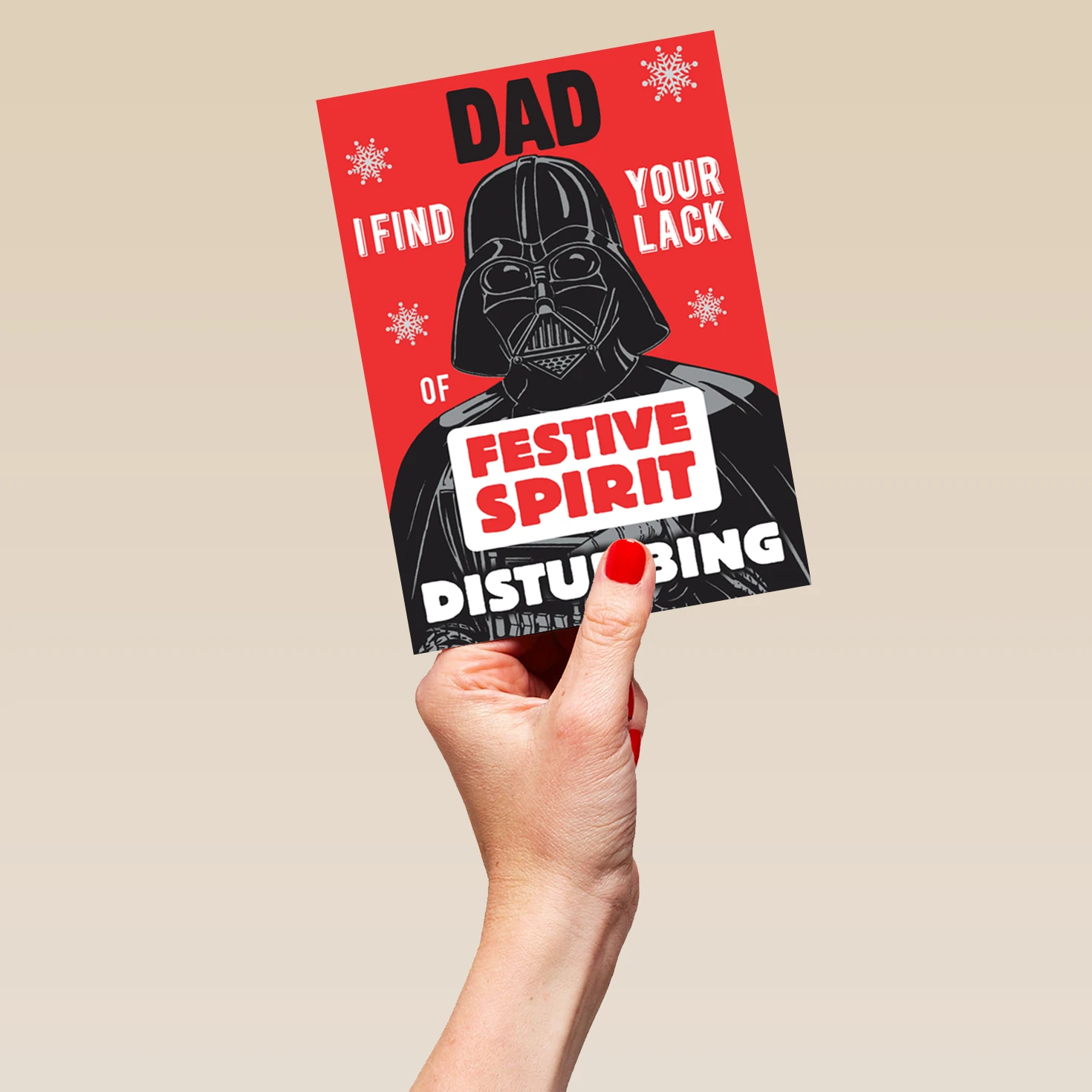 Pod Personalised Funny Star Wars™ Darth Vader Christmas Card For Him 5 Pod Personalised Funny Star Wars™ Darth Vader Christmas Card For Him - Image 5