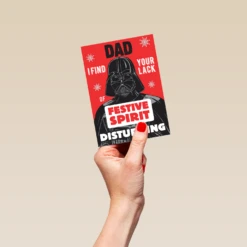 Pod Personalised Funny Star Wars™ Darth Vader Christmas Card For Him 8 Pod Personalised Funny Star Wars™ Darth Vader Christmas Card For Him -Pod Shop F3005523 hand S