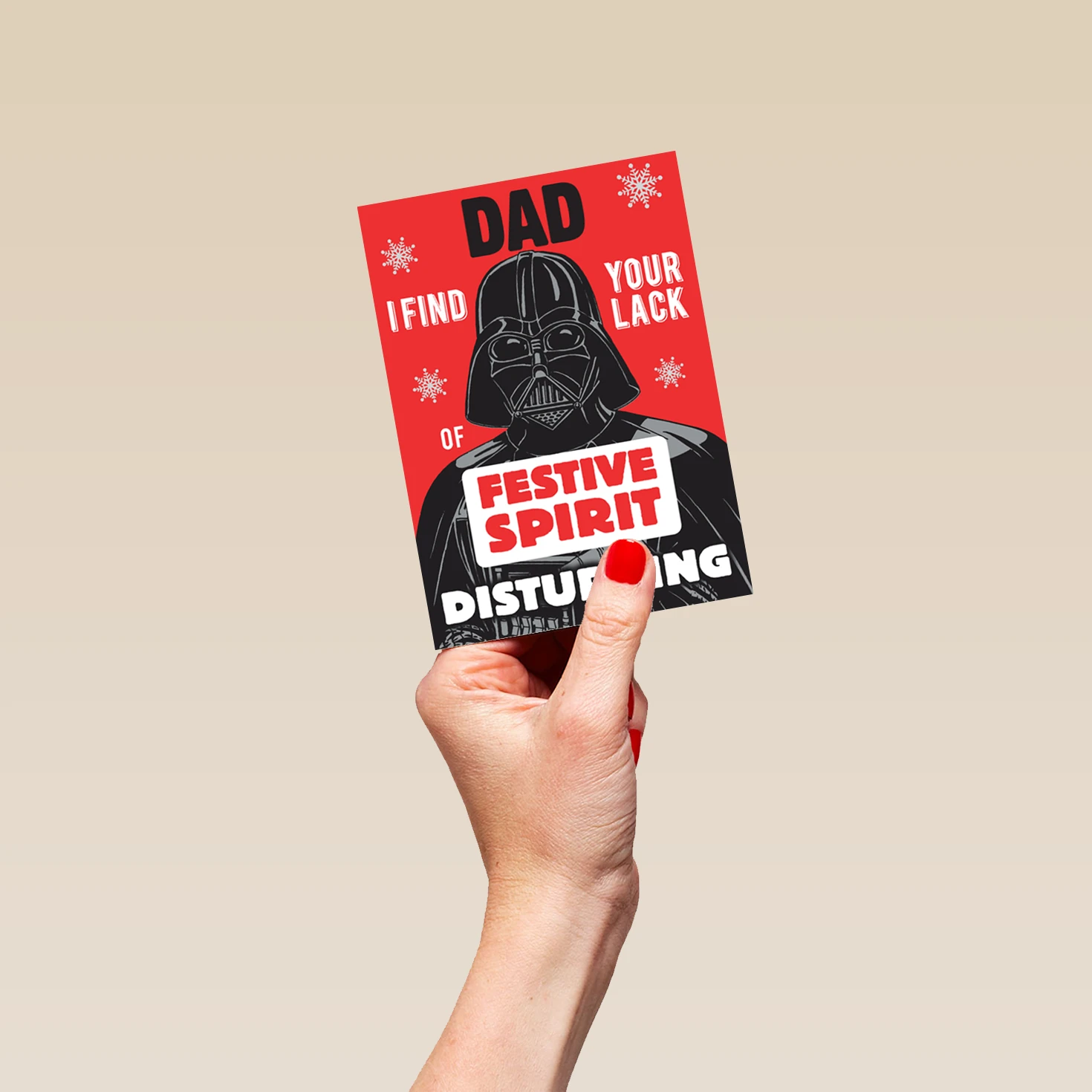 Pod Personalised Funny Star Wars™ Darth Vader Christmas Card For Him 4 Pod Personalised Funny Star Wars™ Darth Vader Christmas Card For Him - Image 4